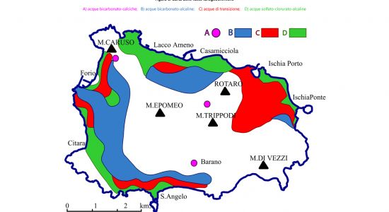 Chemical composition of thermal waters